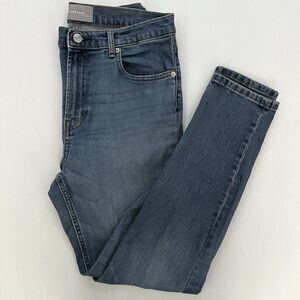 Everlane Bien Hoa Womens Highrise Jeans Sz 31 Regular Blue Wash Stretch Zip‎